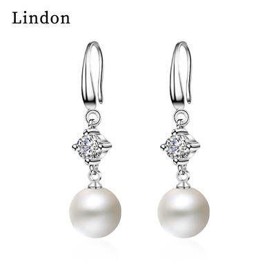 Lindon – boucles d'oreilles en alliage de cuivre et Zircon pour femmes, cadeaux de fête de mariage