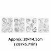 8pcs Colorable Shrink Plastic Sheets Hand Painted Shrink Film Sheets  DIY Ornaments