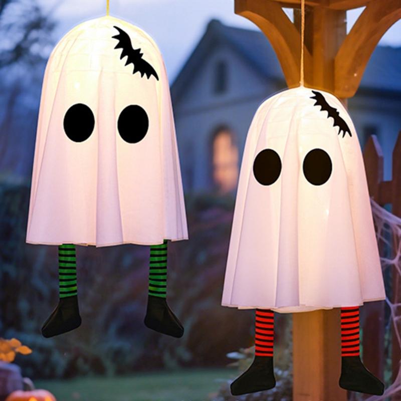 Glowing Halloween Specter Ornament Light Decorative Hanging Decoration With LED For Eerie Party Home Decoration