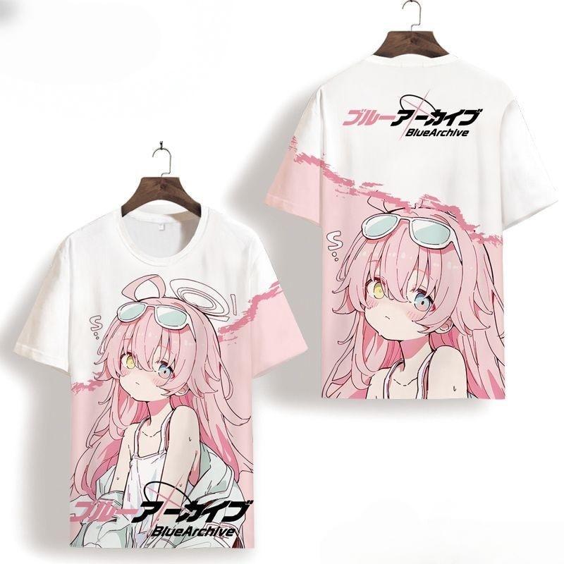 

Takanashi Hoshino Blue Archive Cosplay T-Shirt Popular 3D Print Cartoon Tee Summer Men Women Harajuku Short Sleeve Cosplay Tops S