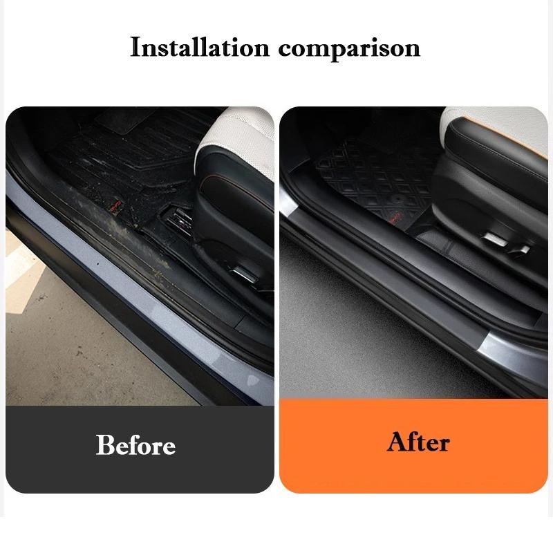Car Door Sill Sticker Pasting Protective For Lynk & Co 03 06 Car Trunk Threshold Strip Anti Scratch Waterproof Protective Film