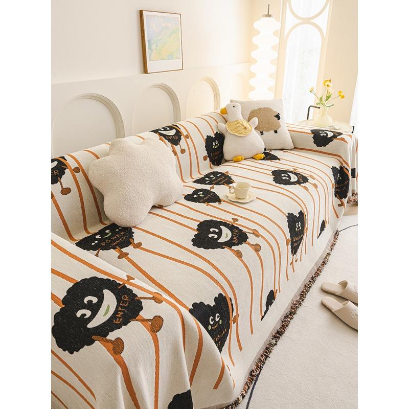 

Атмосфера мультфильм чехол для дивана полотенце цельное нескользящее четыре сезона универсальный чехол для дивана полное покрытие ткань против царапин 180*130cm