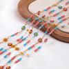 0.5M 1M 2M Bohemian Beach Floral Foot Anklet Chain Bracelet Neckalce Component Fashion Colorful Daisy Jewelry Making Accessories