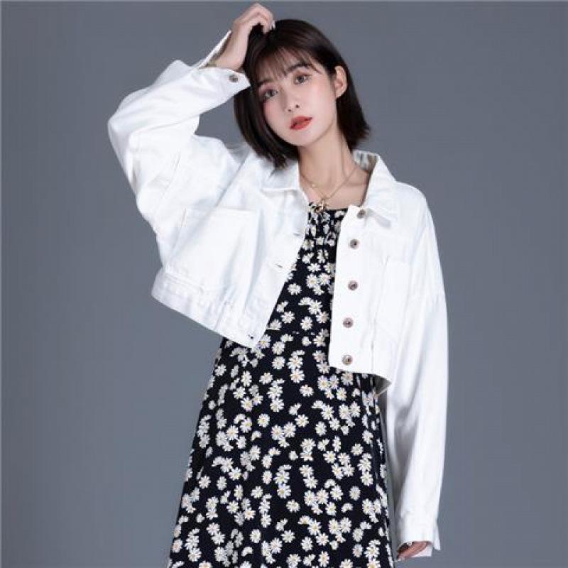 Lake Blue Women's High-Waist Petite Denim Jacket - Colorful Spring/Autumn 2025 Collection - Ultra Short Length