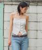 Kyuliti C Stripe Button Bustier_Grey