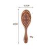 Durable High-End Solid Natural Wood Hairbrush for Women Salon Use Skin-Friendly Compact Styling Tool with Air Cushion