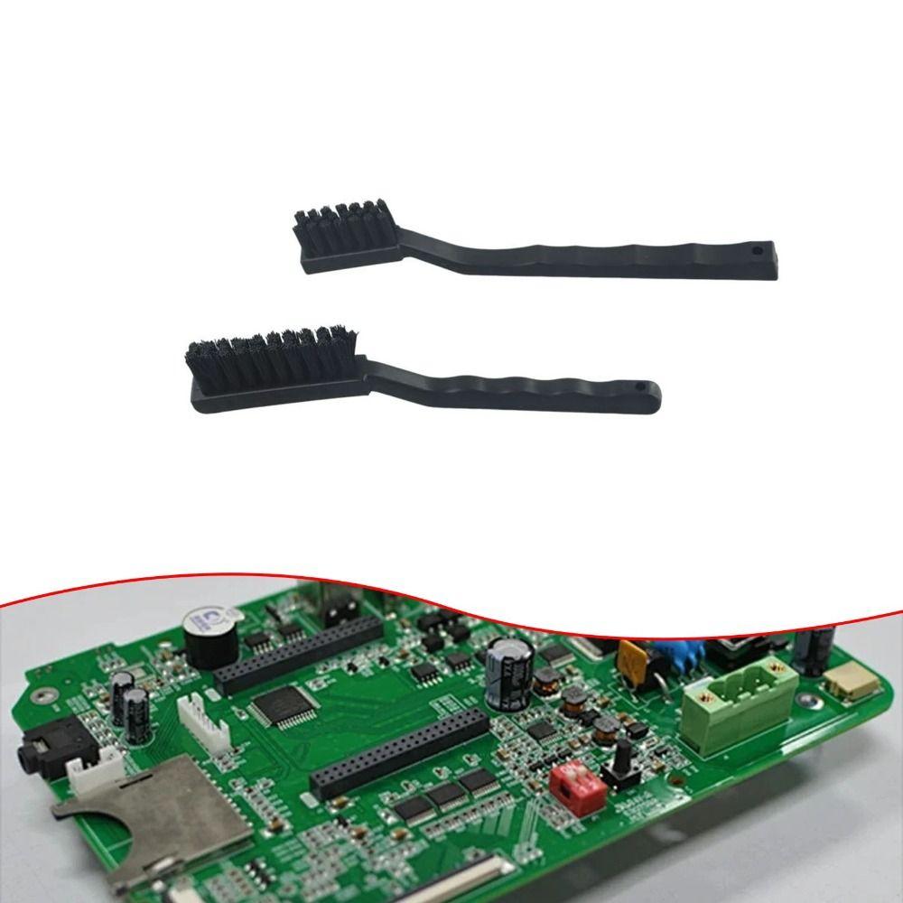

2pcs Plastic ESD Brush Mini Small Crank Brush Anti-Static Brush Remove Dirt
