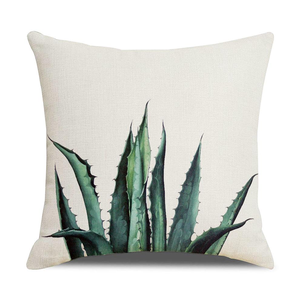 Ins Nordic Tropical Plant Pillow Cover New Home Furnishings Office Lumbar Cushion Pillow Cover