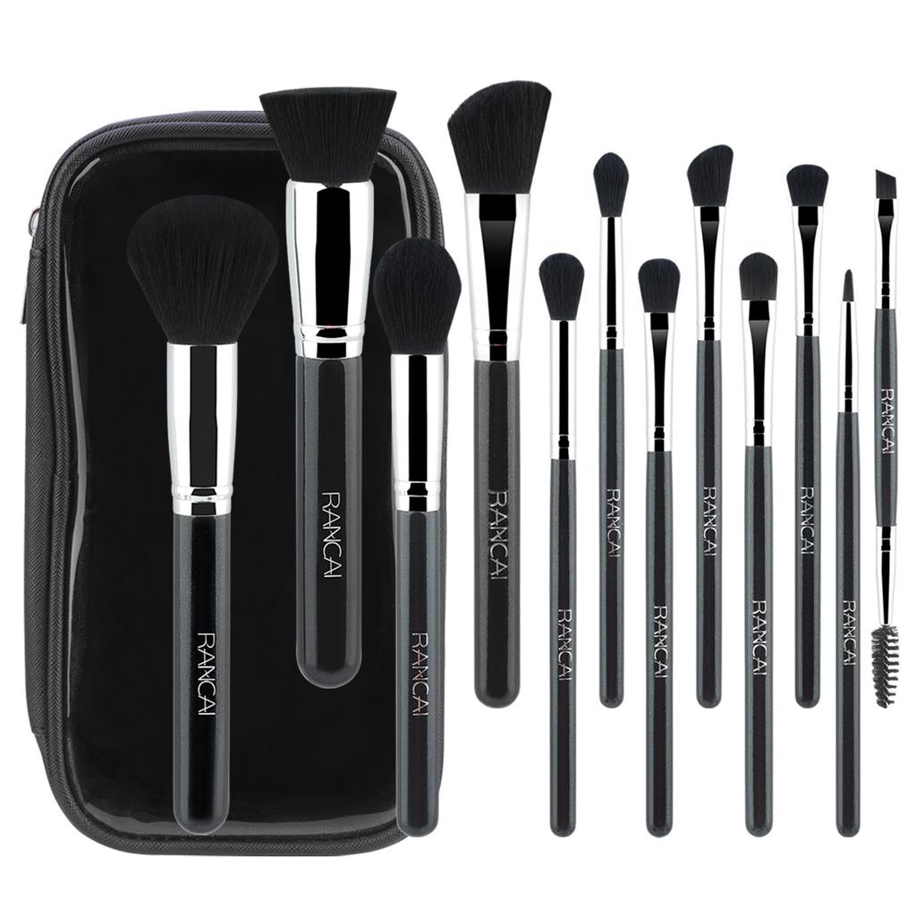 13/15 Makeup Brush Set Cangzhou Loose Powder Brush Foundation Eyeshadow Brush with Transparent Waterproof Brush Bag Beauty