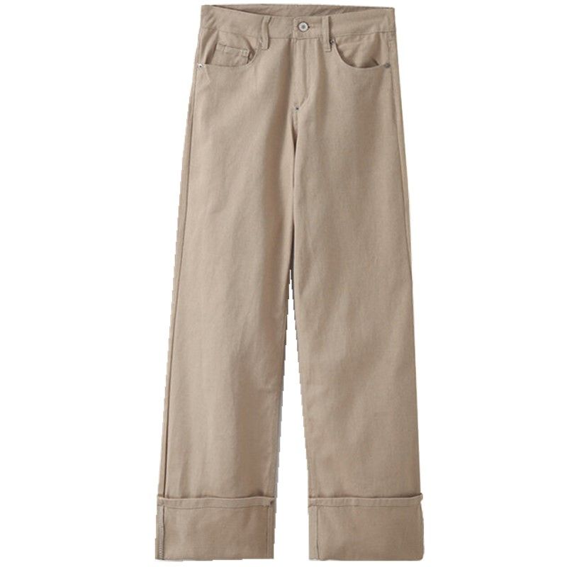 Fashion Style 2024 Spring New Arrival Women's Curling Trousers High Waist Colored Denim 6045038 704