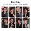 Stray Kids DO IT חנות פופ-אפ קפוצ'ון עם רוכסן קלף צילום רשמי