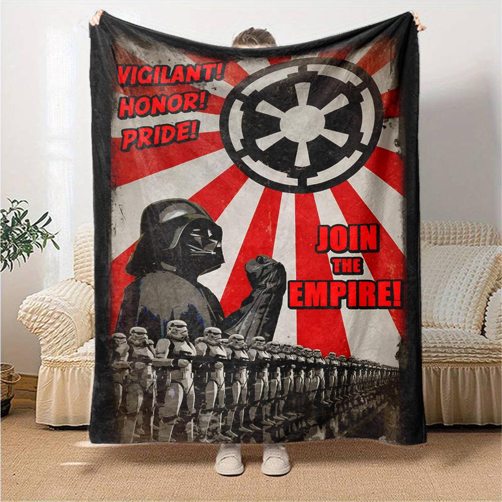 Star Wars Blanket Warmthful Decor Perfect for Picnics Bed Livingroom for All Occasions Digital Print Suitable for Gifting Relatives and Friends