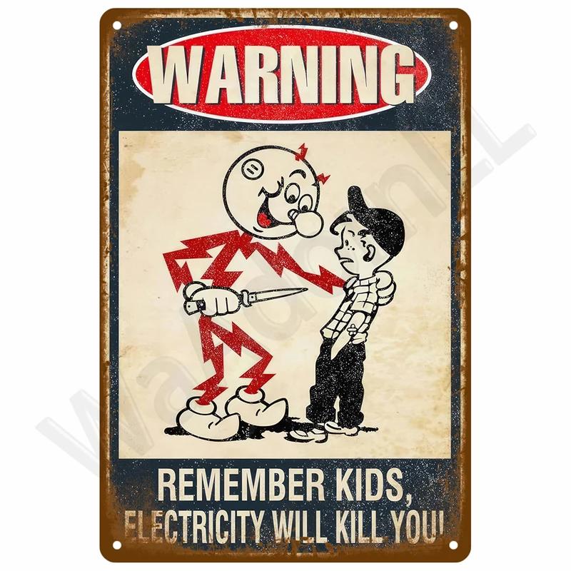 Vintage Tin Sign Home Decor Items Wall Decor Art Wall Mural Room Decoration Items Decor Men Retro Metal Sign Plate Bar Poster