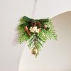 Kreativer Weihnachtsglockenanhänger 3D Knackiger Klang Weihnachtsbaumanhänger Samtschleife Künstliche Kiefer Weihnachts-Hängedekorationen