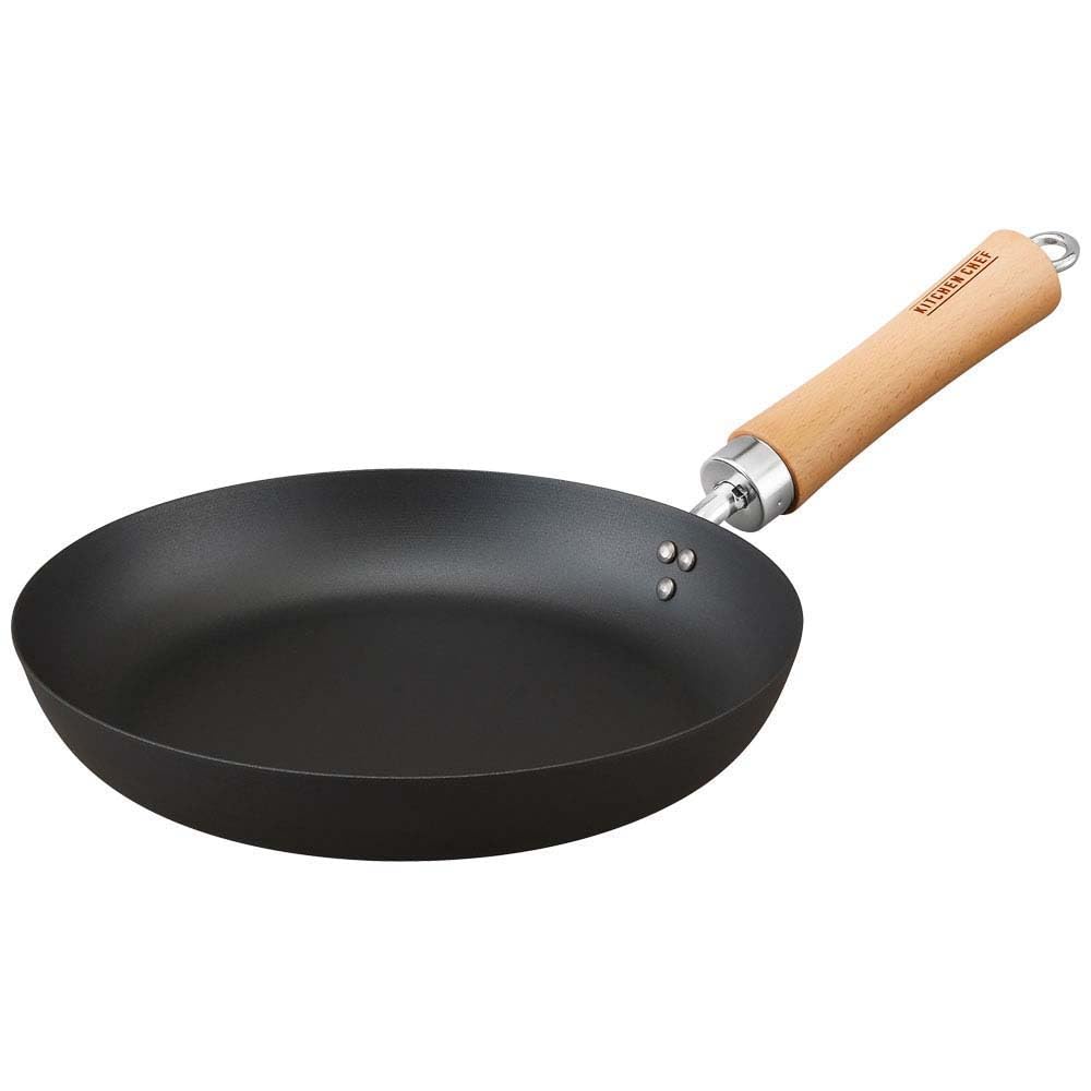 

IRIS OHYAMA Iron Frying Pan, Thick, 26cm, SCP-T26, Black