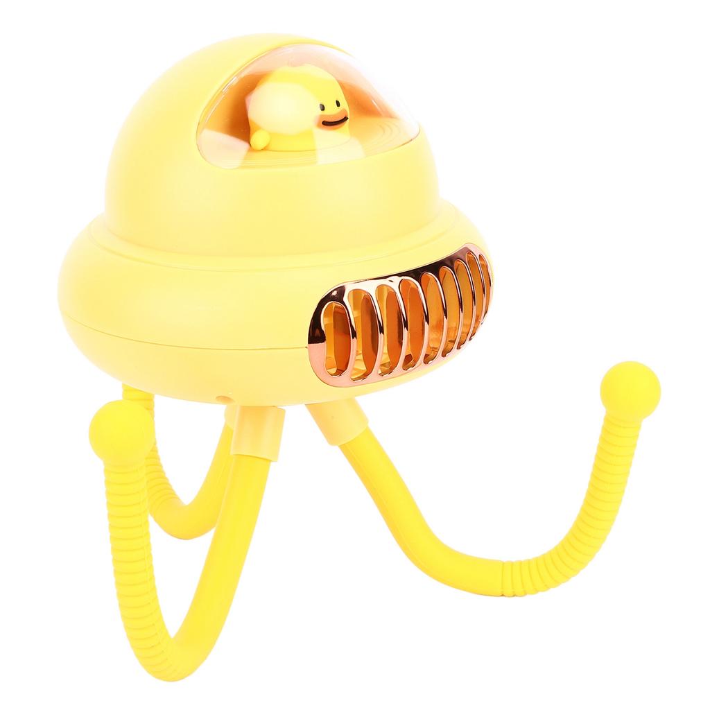 Stroller Fan Bendable Octopus Legs Space Capsule Leafless Fan Multifunctional Portable 3 Speed