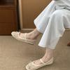 Flat Mary Jane shoes women's shoes spring and autumn 2025 new niche design mesh bow single shoes