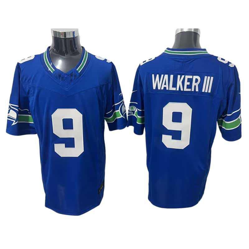 Seattle Seahawks Legend 3rd Gen Football Jersey Men Embroidered Retro American Team Sports