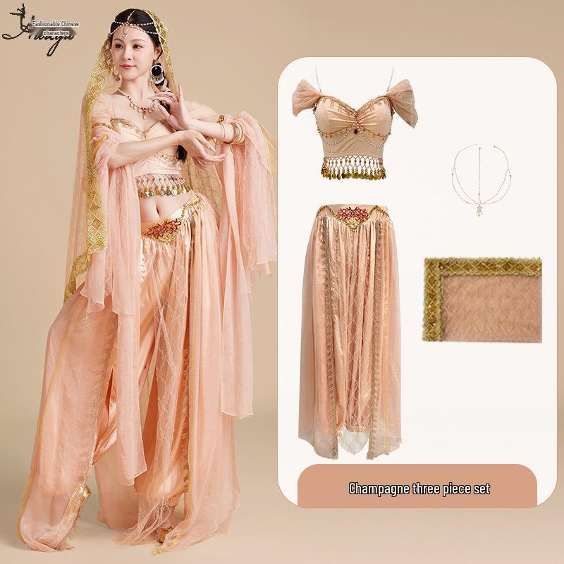 Prinzessin Jasmin Halloween Cosplay Kostümset für Damen