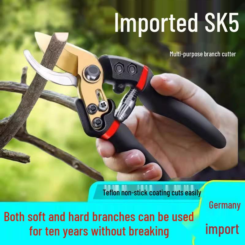 Labor-Saving SK5 Steel Pruning Shears for Gardening, Grafting, and Thick Branches