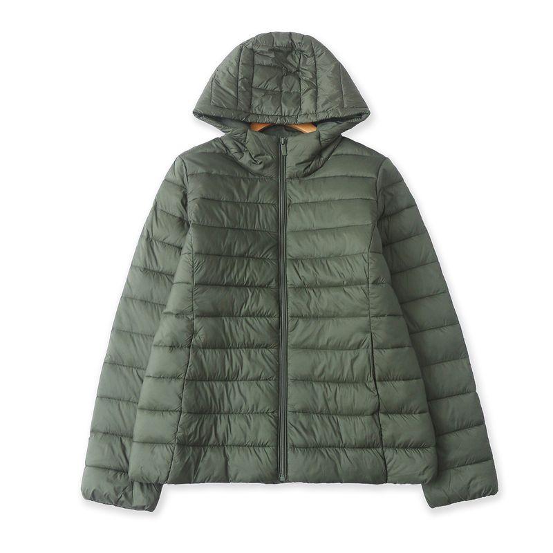 

Cotton-Padded Coat for Men and Women Autumn New Foreign Trade Women clothes Hood Zip-up Long sleeve Double Pocket Cotton-padded jacket 32590