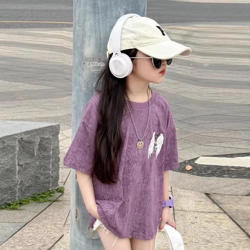 2025 Trendy Girls' Street Style Short-Sleeve T-Shirt