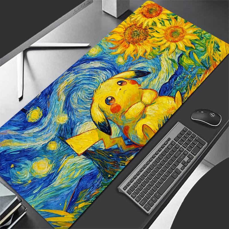 Mouse Pad rubber table XXL Pokemon Pikachu Mini Pc Gamer Desk mat Computer Keyboard Pad Big gaming accessories carpet mousepad