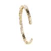 Hot sale shein inlaid zircon diamond full circle dislocation full diamond opening bracelet European and American personality