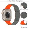 KALEBOL Magnetic Silicone Band for Apple Watch Ultra 3 2 1 49mm/Series 11 10 46mm/9 8 7 45mm/SE3 SE2 SE 6 5 4 44mm/3 2 1 42mm Bamboo Joint Strap