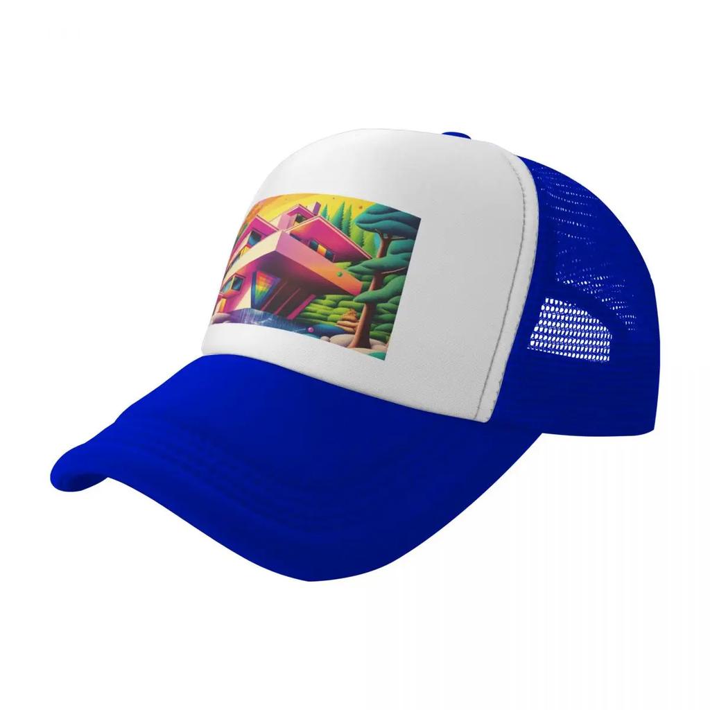 Regenbogen Wasserfall ARTchitektur Baseballkappe Strand Symbol Sonne Für Damen 2025 Herren