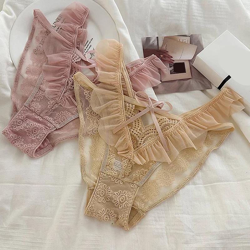 CINOON Dámské Sexy Francouzské Trojúhelníčkové Kalhotky Nové G-string Krajkové Spodní Prádlo s Nízkým Pasem Jedna Velikost Padne VšemS Prodyšné Spodní Prádlo