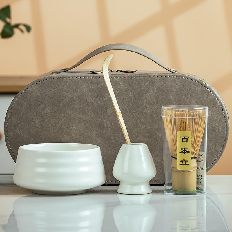 Japanese-style matcha bowl matcha Song Dynasty tea ordering tool ceramic tea bowl teacup mixer matcha brush gift box set