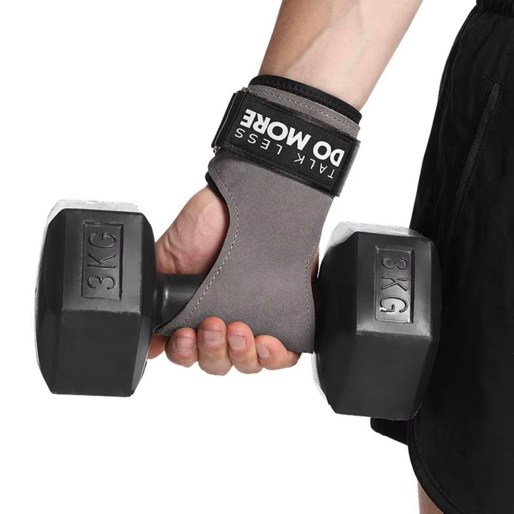1 Pair Thicken Fitness Power Straps Non-slip Deadlift Power Straps Sports Wrist Pads  Pull-ups