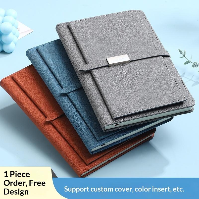 Hot Selling Direct Supply Business Office Meeting A5 Notepad Imitation Leather Folding Lock Line Custom Printable Logo Gift