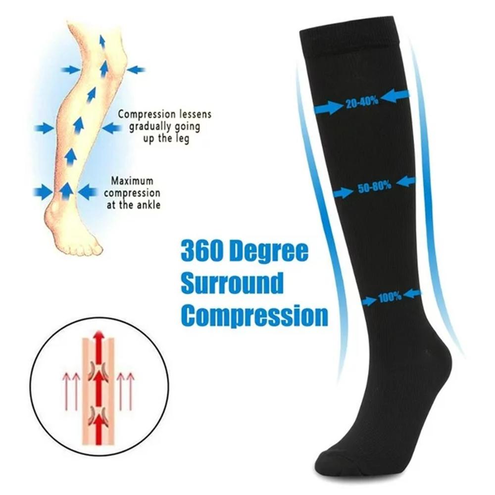 Men's Support Stockings Moisture-wicking Compression Socks Women's Compression Socks Knee High Support Stockings