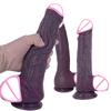 Dark Realistic Dildo for Women Beginner Soft Silicone Dildo with Strong Suction Cup for Adult Sex Masturbator G Spot Couples Gam
