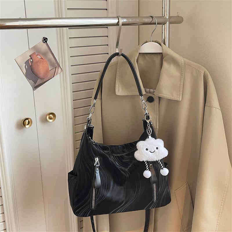 

New Spring Korean Style Fashi Crossbody Bags for Women Trendy Simple Shoulder Bags Fashiable and Versatile Commuting Bag чёрный
