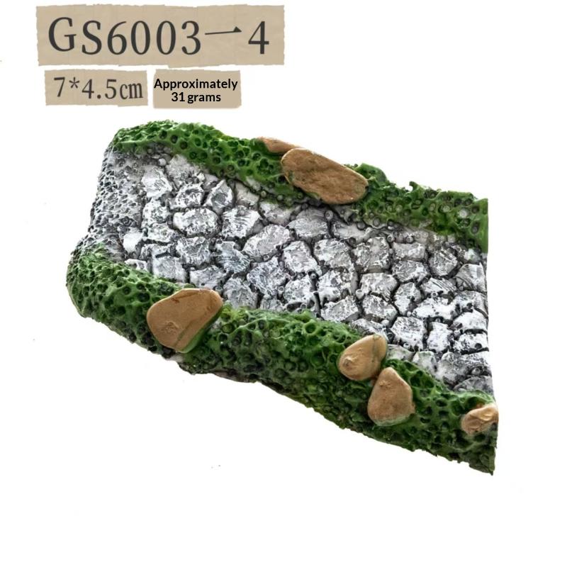 1Pcs Fairy Garden Paths Resin Art Decoration Micro Landscapes Flower Pot Miniature Landscaping Diy Artificial Stone Paths