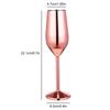 220ML Stainless Steel Wine Glass Creative Metal Wine Glass Red Wine Glass Champagne Cup for Bar Restaurant Whiskey Drinkware