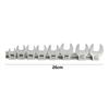8Pcs Replaceable Open End Spanner 10 To 19mm L-shaped Wrench Portable Wrench Replacement Head