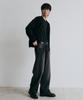 Nodu Cable Saddle Crop Cardigan [Black]
