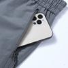 Men's Drawstring Breathable Outdoor Sports Straight Leg Five Point Pants