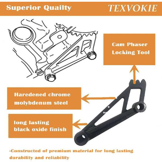 Crankshaft Positioning Wrench Holder Cam Phaser Locking Tool Fit for Ford 1993 4.2L and 4.6L 2-Valve Engine, Similar to Rotunda 303-448, 6024 &