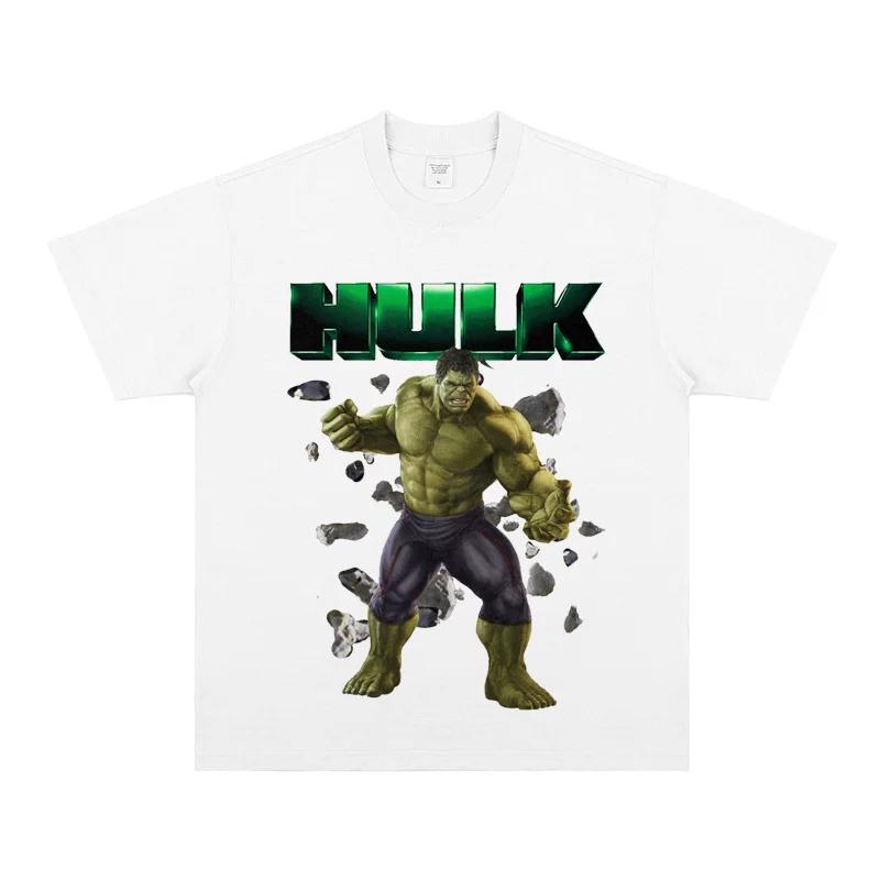 Hulk Durchbruch Vintage T-Shirt Lässig Street Fashion Weiche Baumwolle Y2K Ästhetik Outdoor Streetwear für Actionfilm-Liebhaber