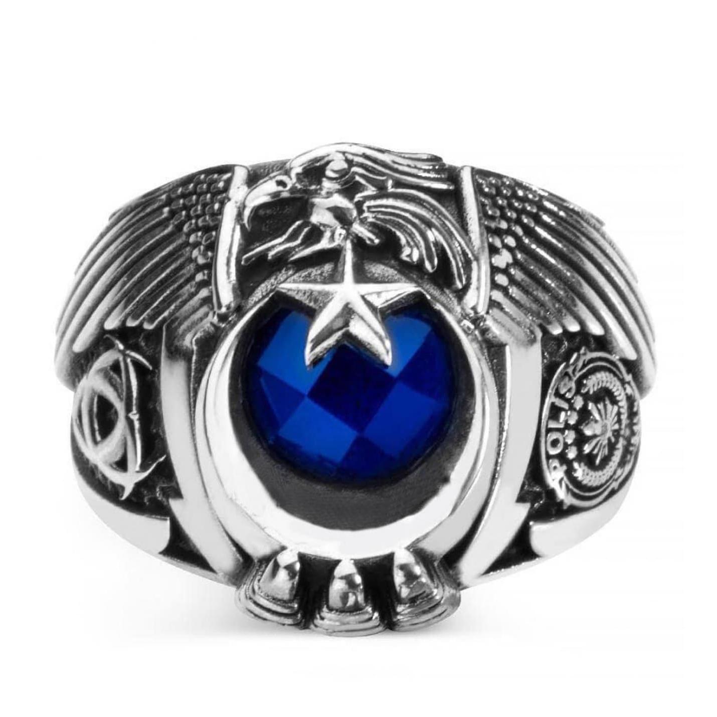 

Кольцо выпускников полицейской академии с головой орла