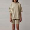 Fear of God Essentials 3/4 Sleeve Hoodie Women Hoodie Wheat FOG-SS22-208