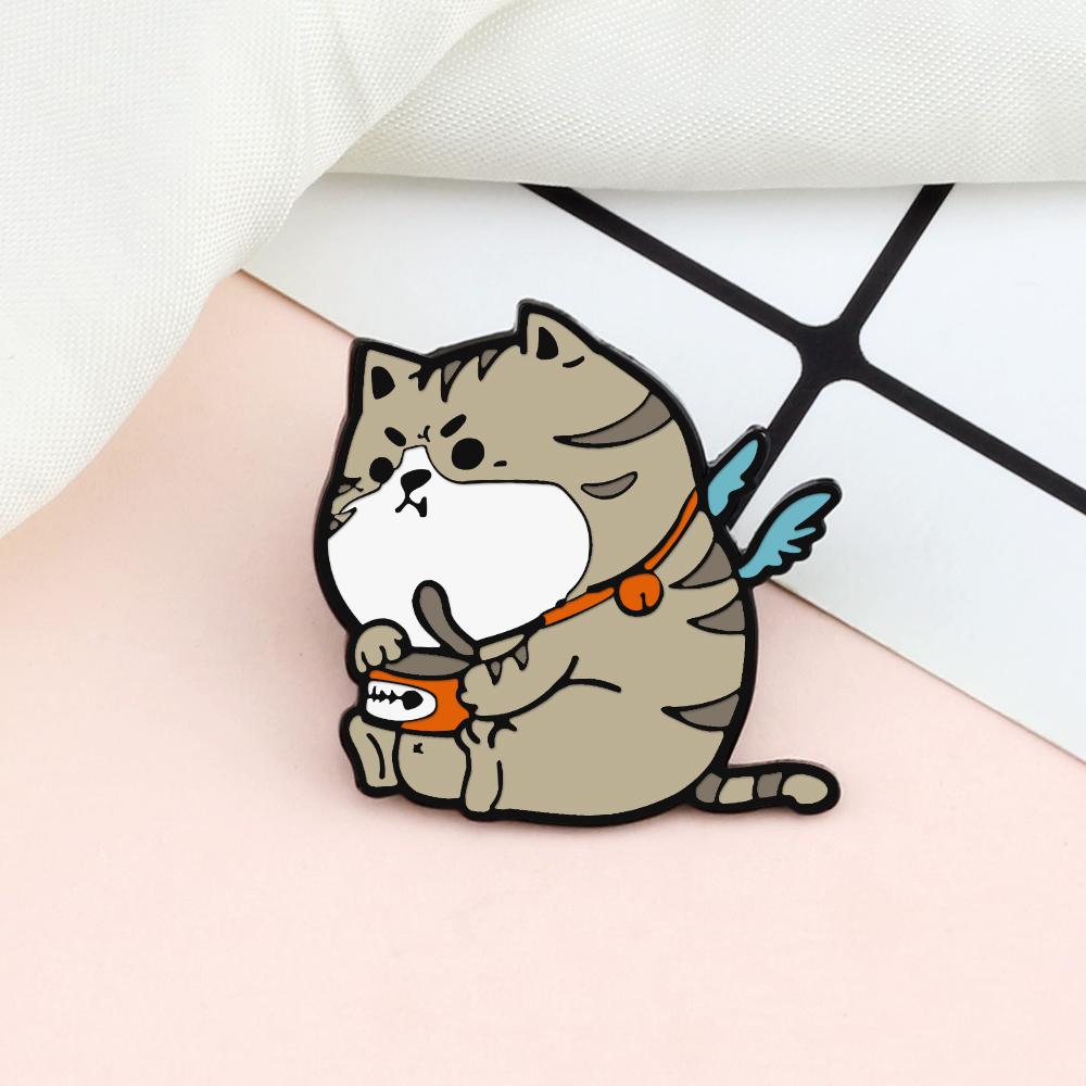 Cute Animal Forest Garden Enamel Pin Cat Dog Bear Giraffi Bunny Brooches Cartoon Bag Lapel Pins Badge Jewelry Kids Friends Gifts