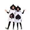 Wonderland Alice In Ace Of Spades Party Costume Cosplay Halloween Poker Jumpsuit
