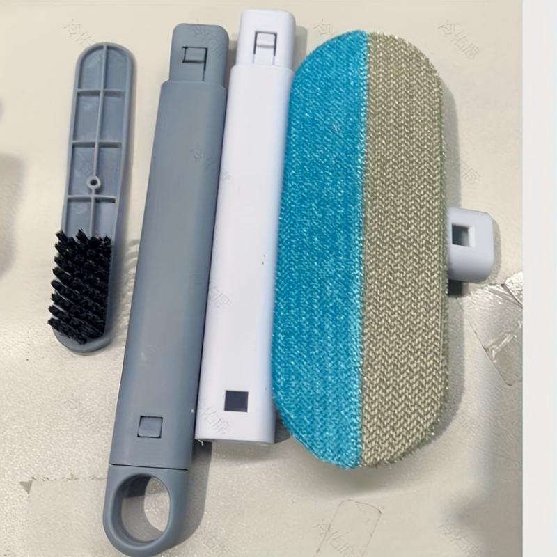 Window Screen Brush With Extendable Handle Reusable Dust Scraper For Home Cleaning Glass Window Mesh Scrubber Pet Hair Remover Cleaning Tool