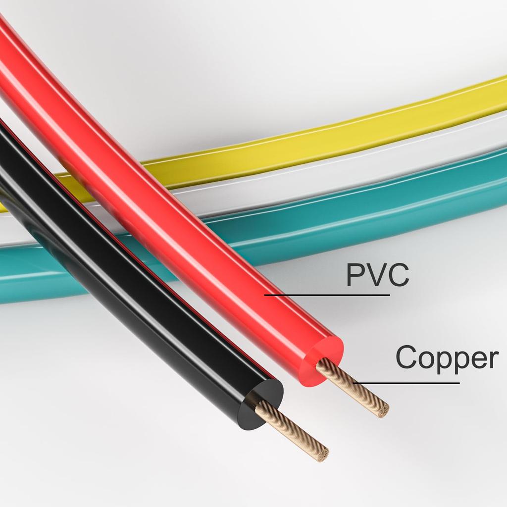 Cleqee Bagworm Clip Alligator Clip Test Electrical Cable Test Lead Crocodile Clip Jumper 5 Colors Cable, 10-Pack Leads, Set, Double-Ended Wires,